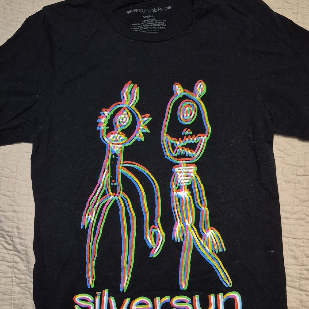 SilverSun Tee with Neon Graphic